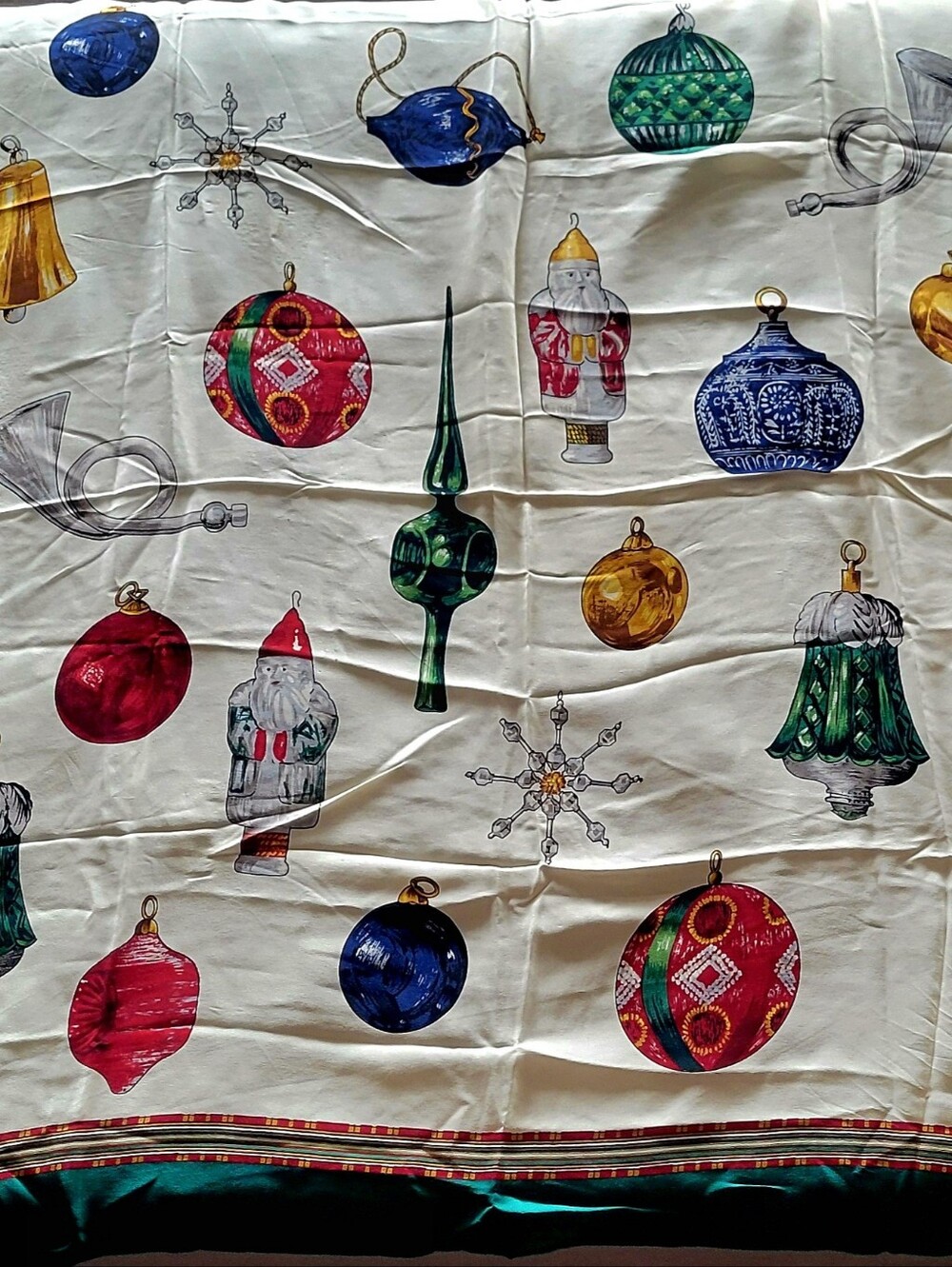 Vintage Silk Echo Square Scarf